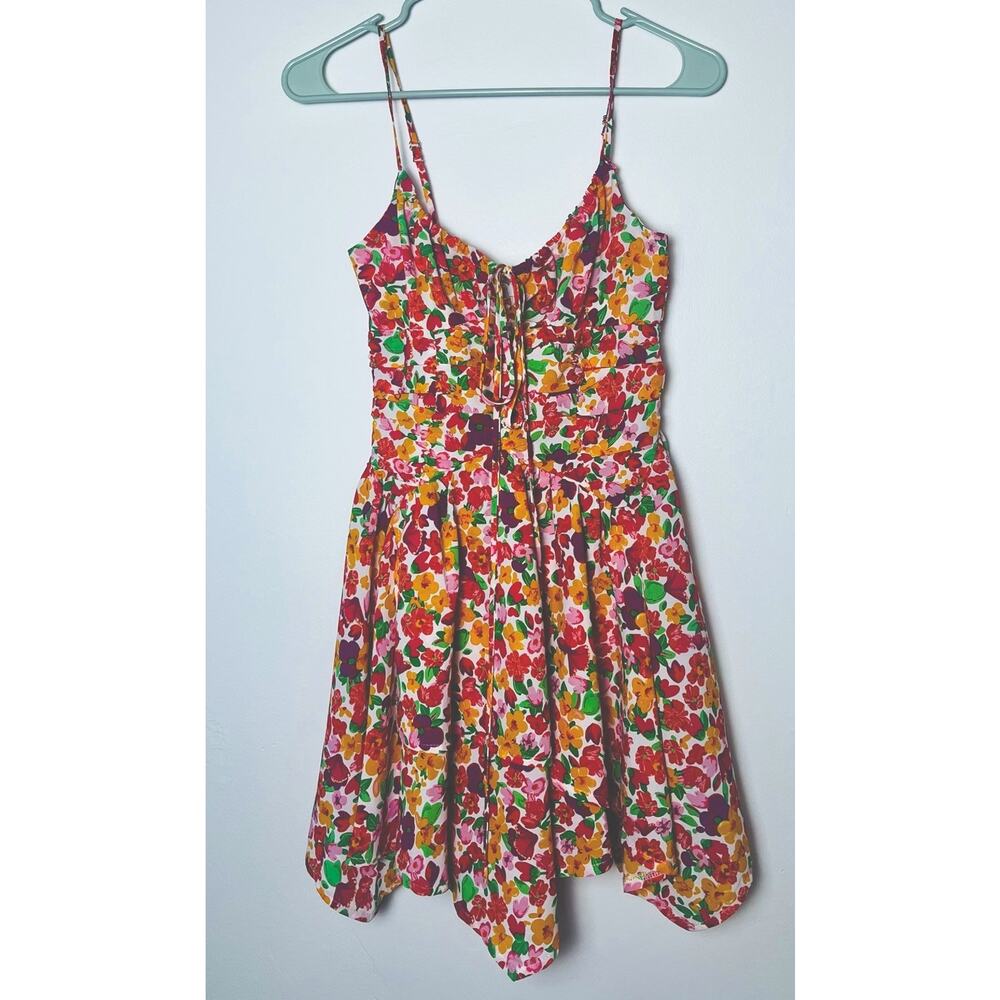 Princess Polly Floral Multicolor Mini Dress Barrett Flirty Sexy Summer Size 2